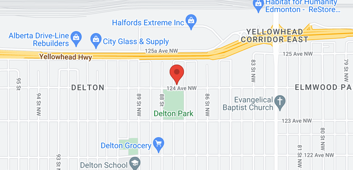 map of 12404 87 ST NW